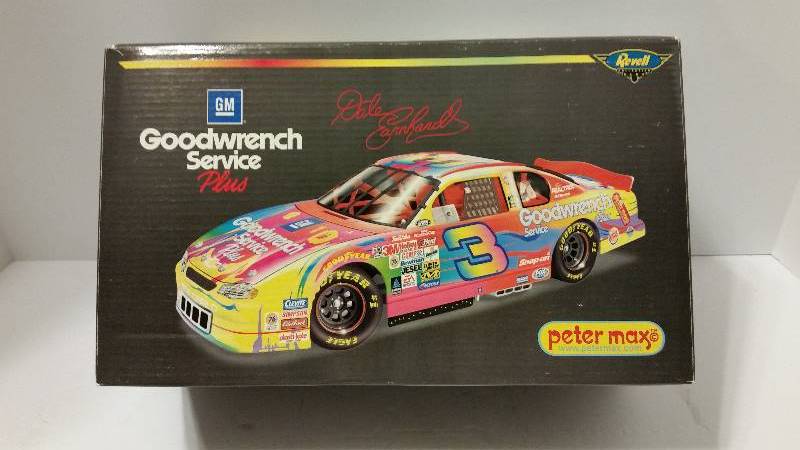 lot 20 image: Revell Collectibles 124th Scale 2000 GM Goodwrench Service PlusPeter Max Chevrolet Monte Carlo #3 Dale Earhardt Collectors Car - New In Box
