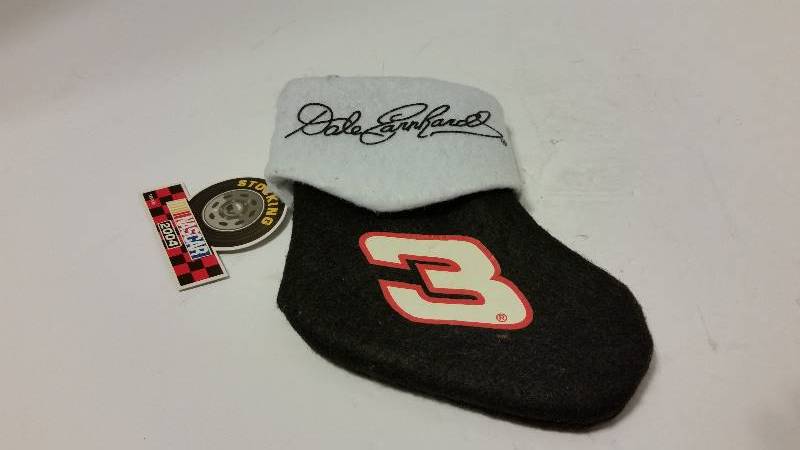 lot 22 image: 2004 NASCAR #3 Dale Earnhardt Christmas Stocking Unused with Original Tag