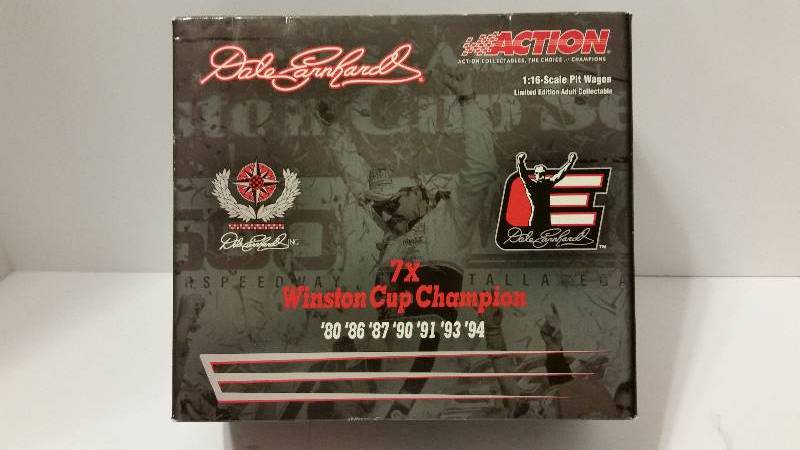 lot 50 image: Action Collectibles 116th Scale #3 Dale Earnhardt 7x Winston Cup Champion Limited Edition Pit Wagon