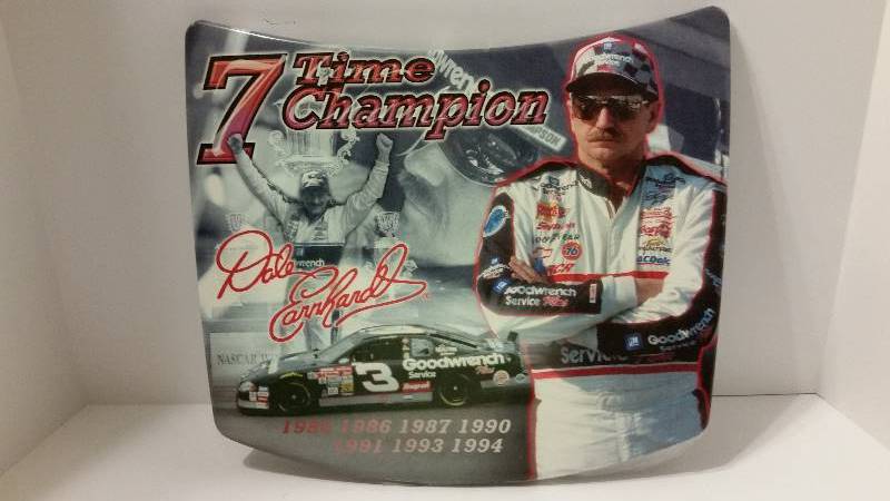 lot 63 image: NASCAR Officially Licensed Wall Hood #3 Dale Earnhardt