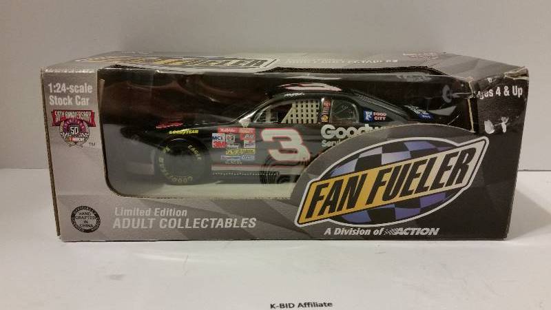 lot 73 image: Action Fan Fueler 124th Scale #3 Dale Earnhardt GM Goodwrench Chevrolet Ages 4 and Up