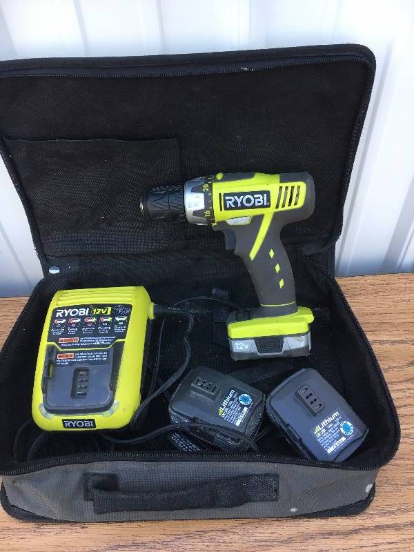 lot 12 image: Ryobi 12 Volt Cordless Drill