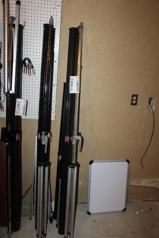 lot 2466 image: Lot of (2) 6ft. Projector Screens