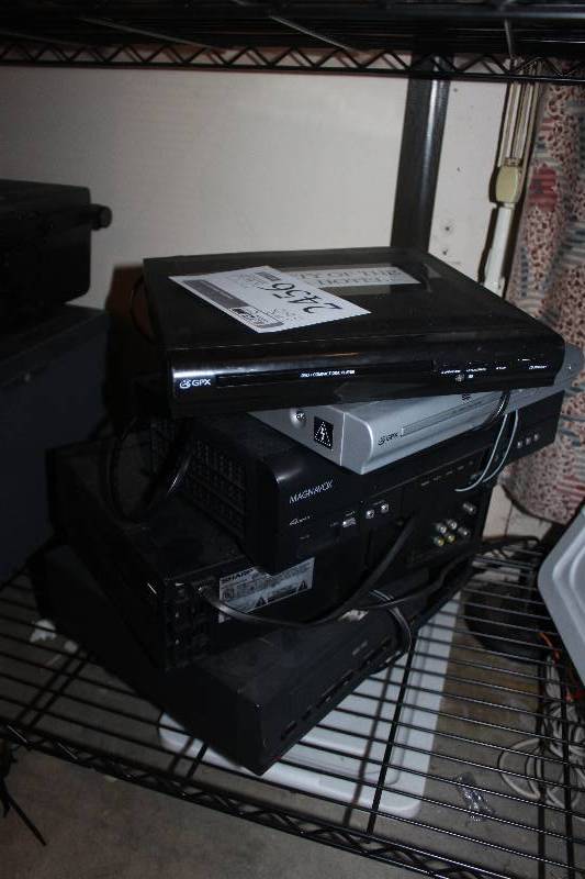 lot 2456 image: Lot of (5) Electronics Includes 3) VCR Players AND 2) DVD Players