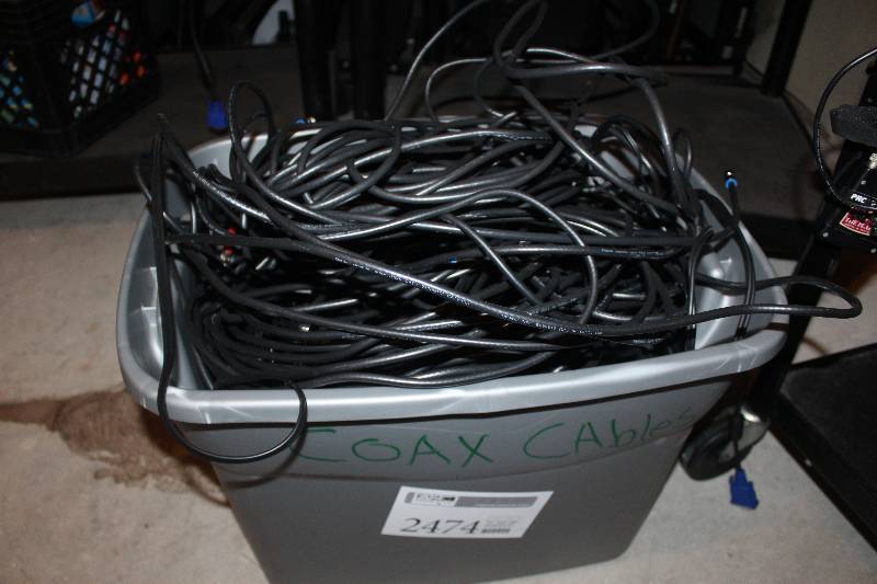 lot 2474 image: Bin Lot of Cable