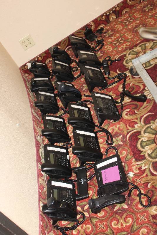 lot 2485 image: Lot of (217) Telephones Includes 200 Tan Panasonic, 17 Black