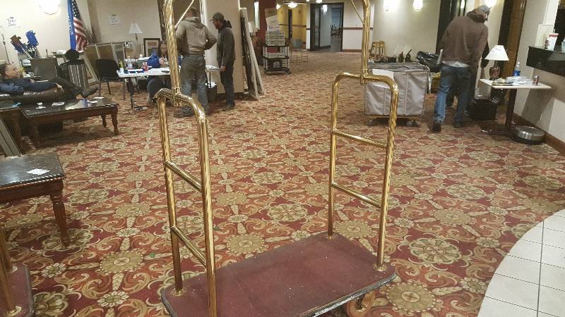 lot 2519 image: Bronze Finished Bellman Cart