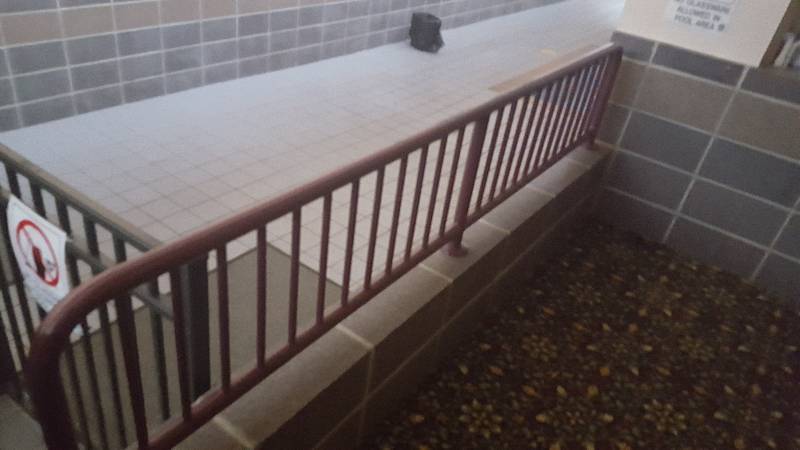 lot 2528 image: LOT OF Steel Pools side RAILING