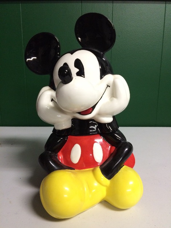 Sold at Auction: .Alarm Clock Mickey Mouse Cookie Time Cookie Jar