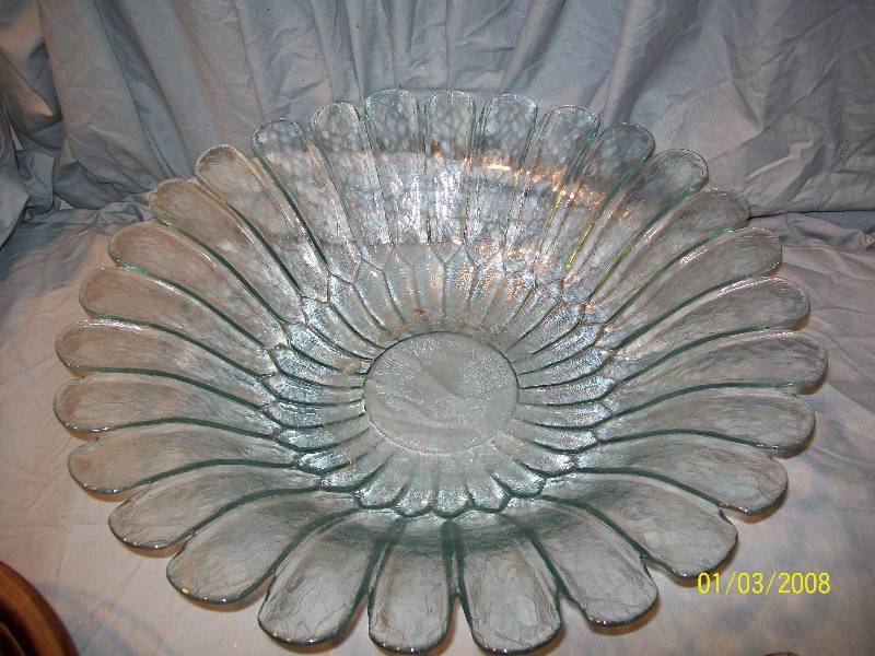 lot 84 image: 18 Piece Colored BlueGreenBrown Glass Collection. Includes Bowls, Goblets, Ball Containers, Vases, Corning Ware,