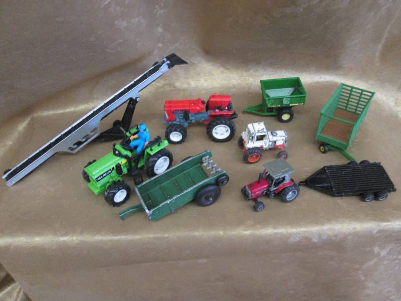 lot 5 image: Assorted Toy Tractors & Farm Equipm...