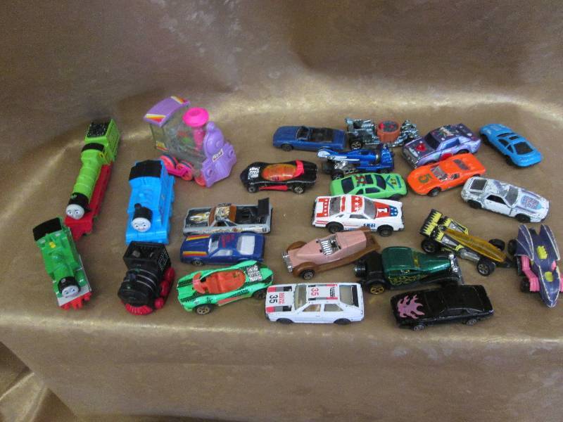 lot 9 image: Assorted Toy Cars & Trains includin...