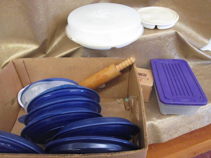 lot 29 image: Vegetable Tray with Lid, 6 Ziploc P...