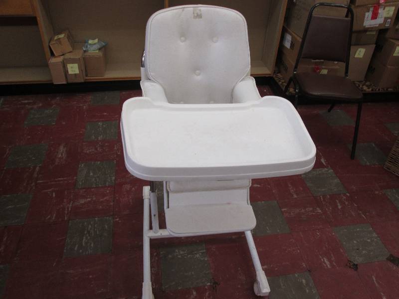 lot 106 image: Padded High Chair with Casters...