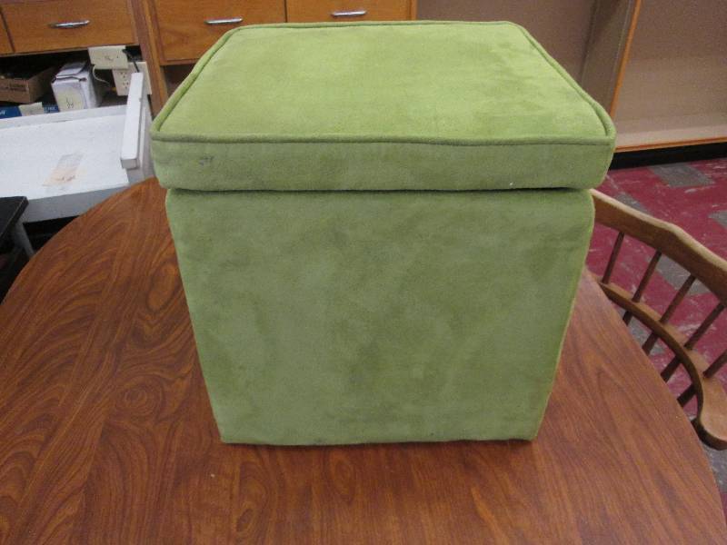 lot 108 image: Fabric Storage Ottoman...