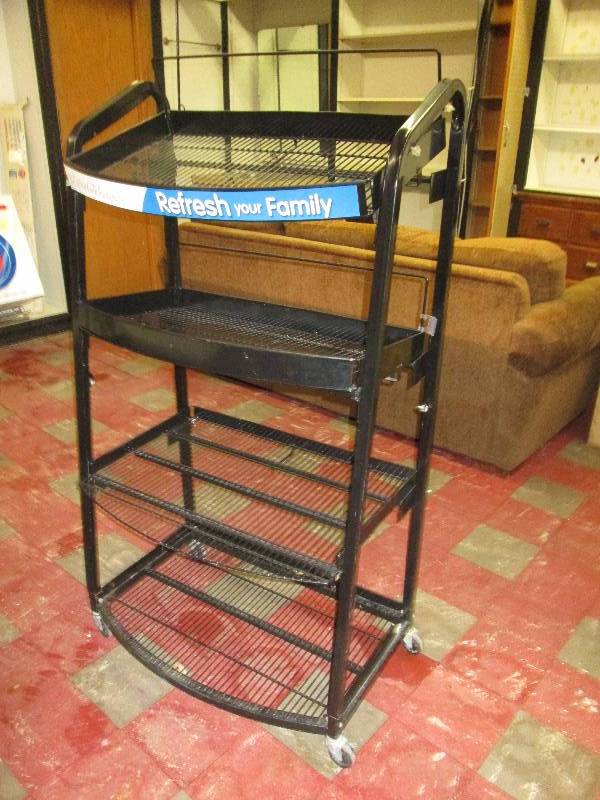 lot 206 image: Black Metal Display Rack...