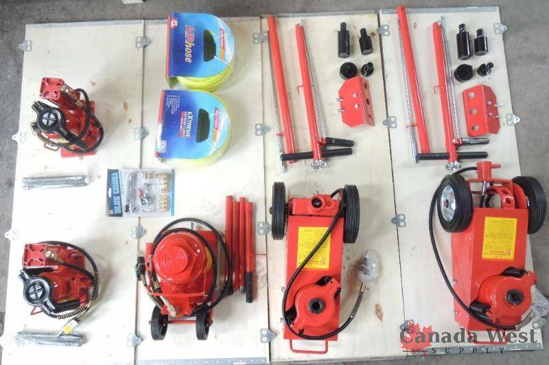 NEW LOT OF 25 PIECE AIR HYDRAULIC JACK SET