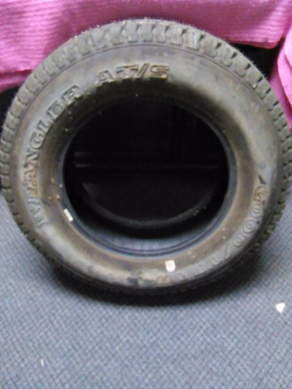lot 12 image: New Good Year Wrangler Tire, ATS, 275 65 18