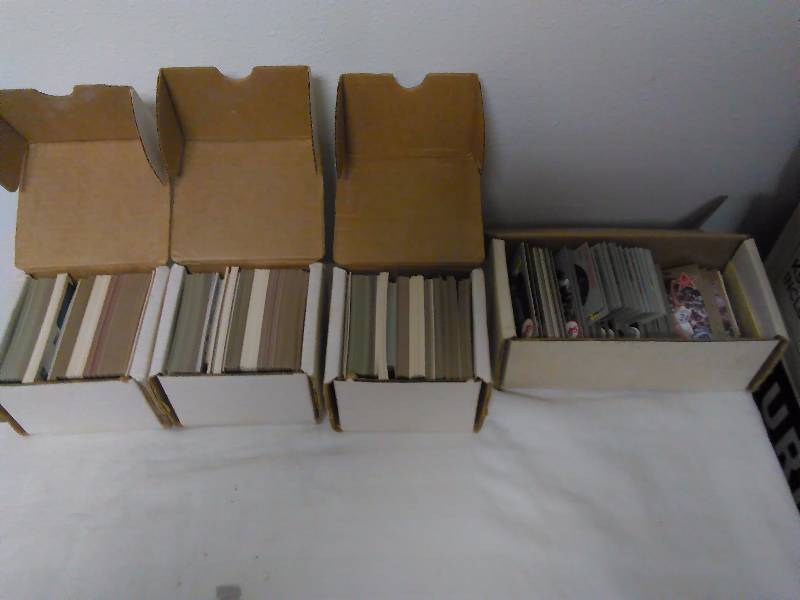 lot 26 image: NBA and MLB Trading Cards, Assorted years, and manufacturers, 3 boxes