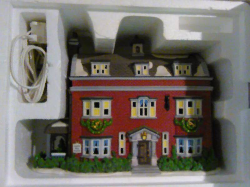 lot 36 image: Gads Hill Place, 1997, Dept. 56, Heritage Village Collection, Dickens Village