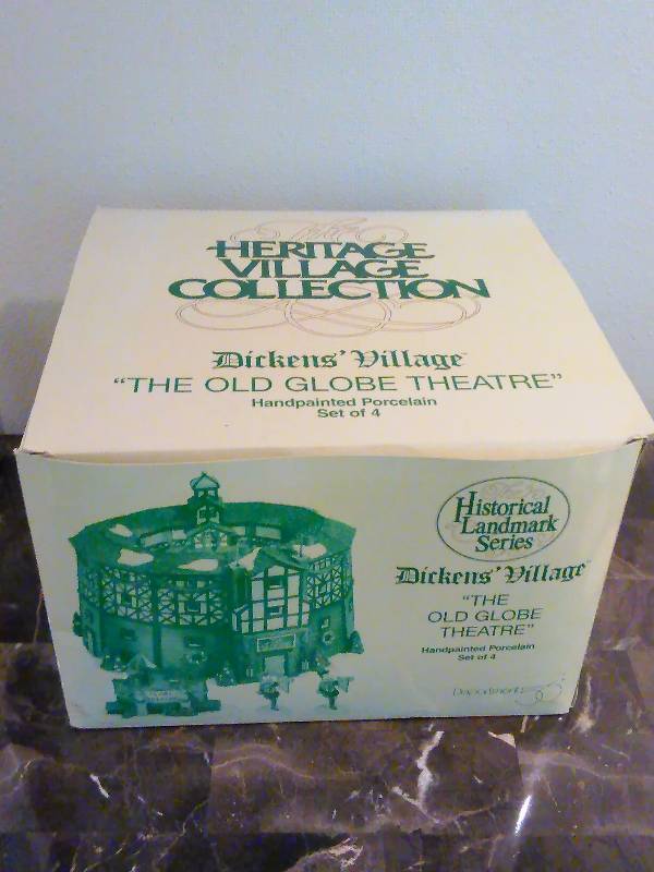 lot 41 image: The Old Globe Theater, 1997, Dept. 56, Heritage Village Collection, Dickens Village