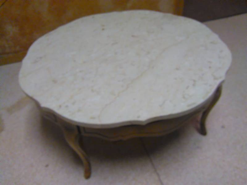 lot 57 image: 1960s Italian Marble top, French Country Provincial