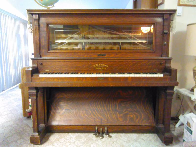JP Seeburg Electric Upright Grand Piano,Circa 1920 s