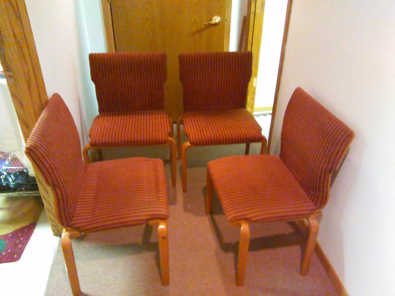 lot 107 image: Vintage Scandinavian Dining Chairs (4)