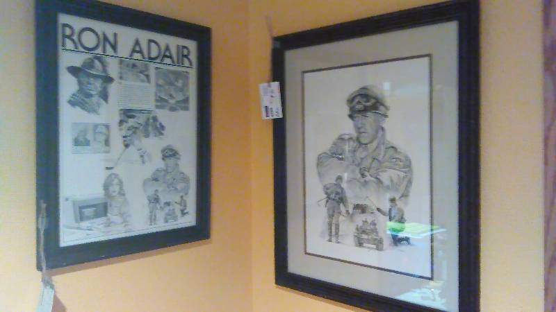 lot 112 image: Ron Adair Prints (2) George Patton 20 x 24.5 inches and Compilation Print 15.5 x 20 inches