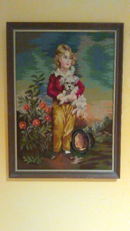 lot 123 image: Vintage Cross Stitch Art, Master Simpson
