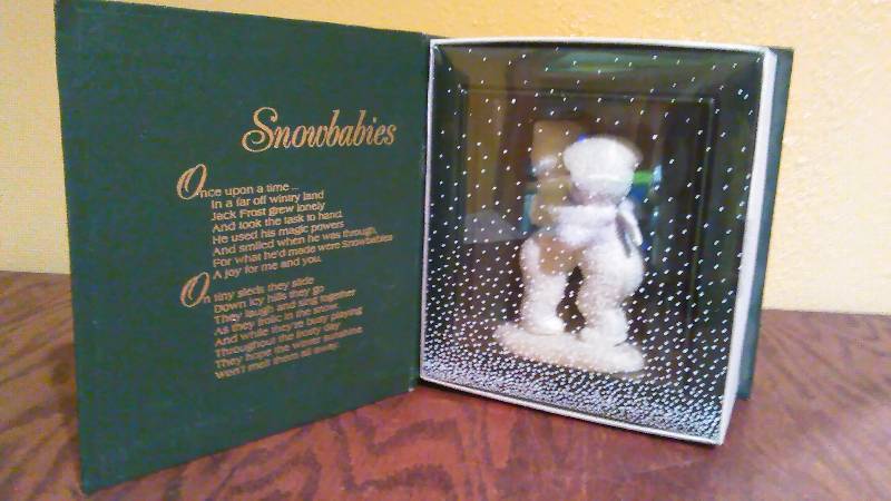 lot 128 image: Department 56 Snow Baby, new in the box, collectible