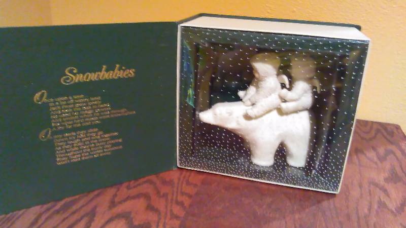 lot 130 image: Department 56 Snow Baby, new in the box collectible from 1988