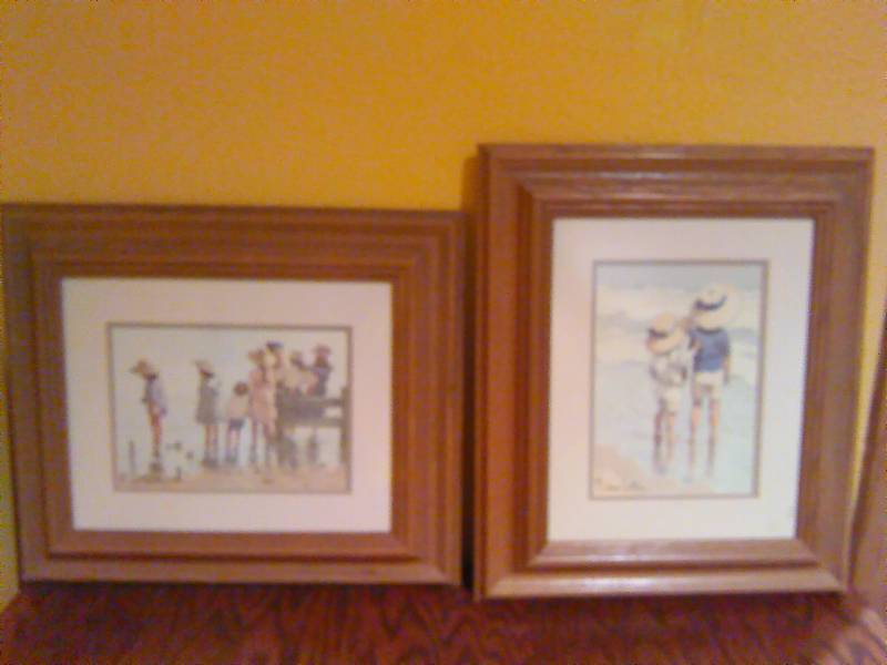 lot 137 image: Edouard van Goethem Prints (2) , Sun Hats and Breakwater