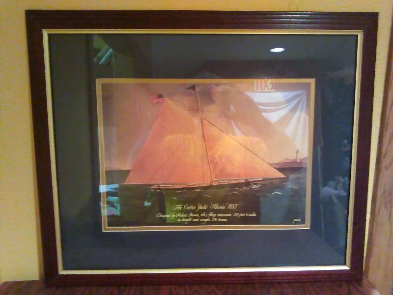 lot 138 image: The Cutter Yacht Maria - Robert STEVENS - Poster Art Print, 16 x 20