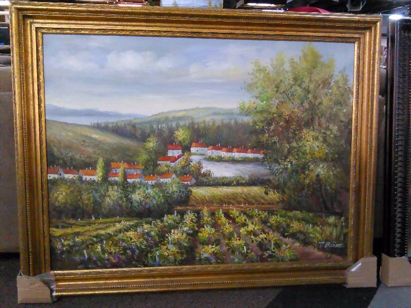 lot 184 image: Venice Landscape Picture, Oil on Canvas