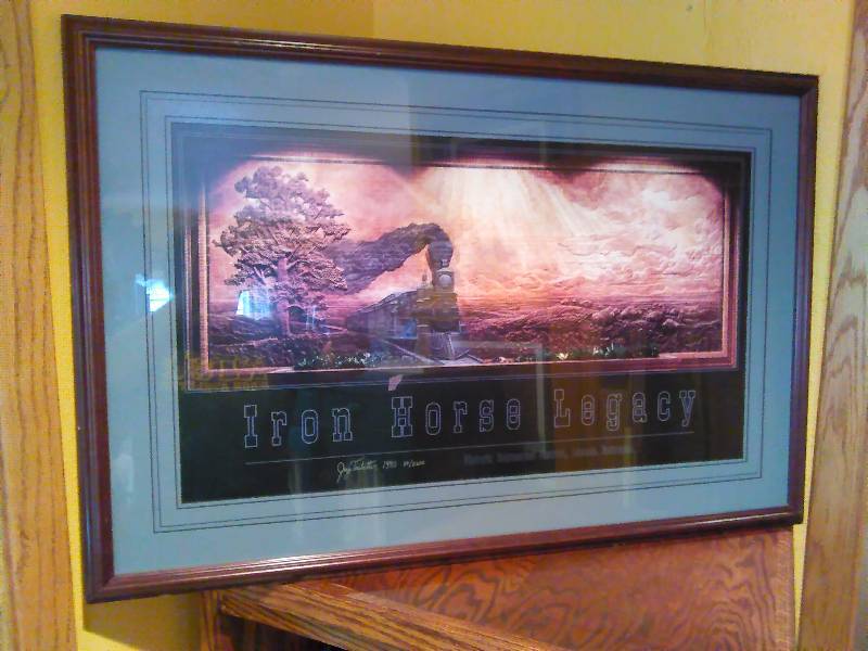 lot 191 image: Iron Horse Legacy Print, Jay Tschetter Numbered Print 202200 35 x 23  inches