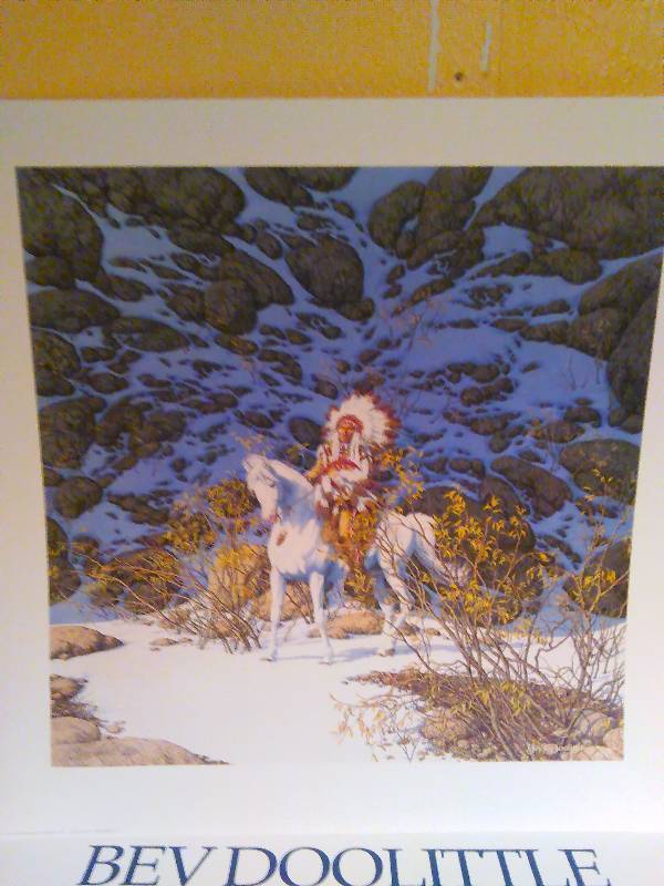 lot 213 image: Bev Doolittle, Eagle Heart  - Mint with COA, Camouflage Art # 28586