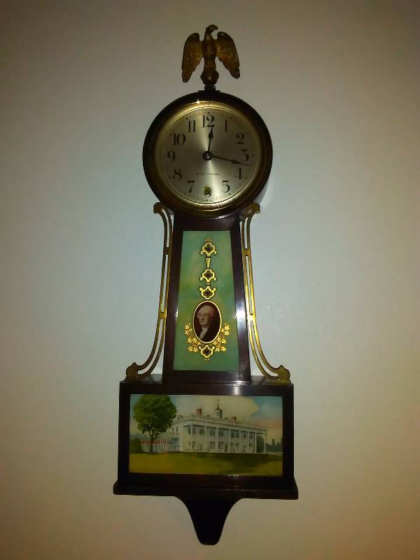 lot 240 image: Antique Banjo Clock, Circa 1930s