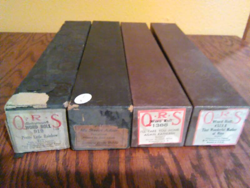 lot 248 image: Player Piano Rolls (4) 4 Songs on 4 rolls