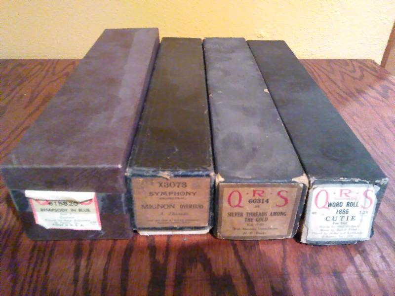 lot 251 image: Player Piano Rolls (4) 4 Songs on 4 rolls