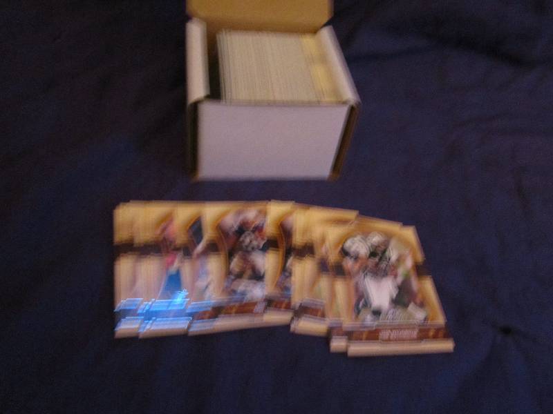 Box of 1999 Donruss elite football...