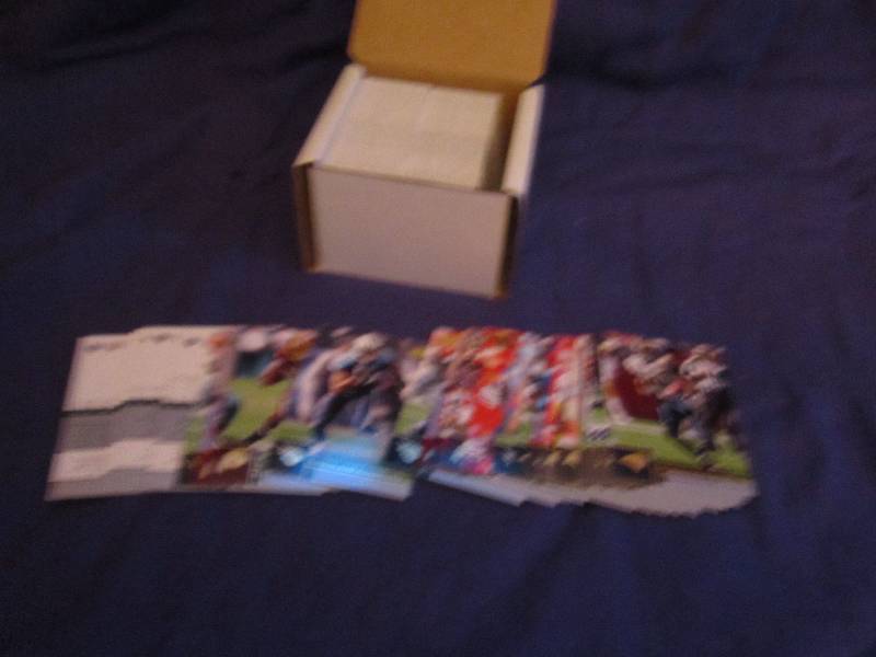 Box of 2008 upper deck football car...