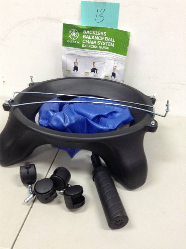 lot 13 image: Backless Balance Ball Chair System
