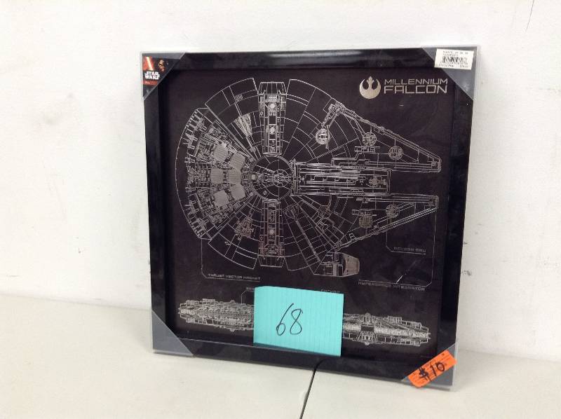 lot 68 image: Star Wars Milleniun Wall Art
