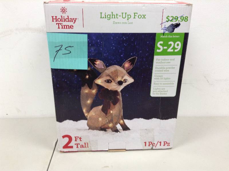 lot 75 image: 2 Ft Tall Lighted Fox