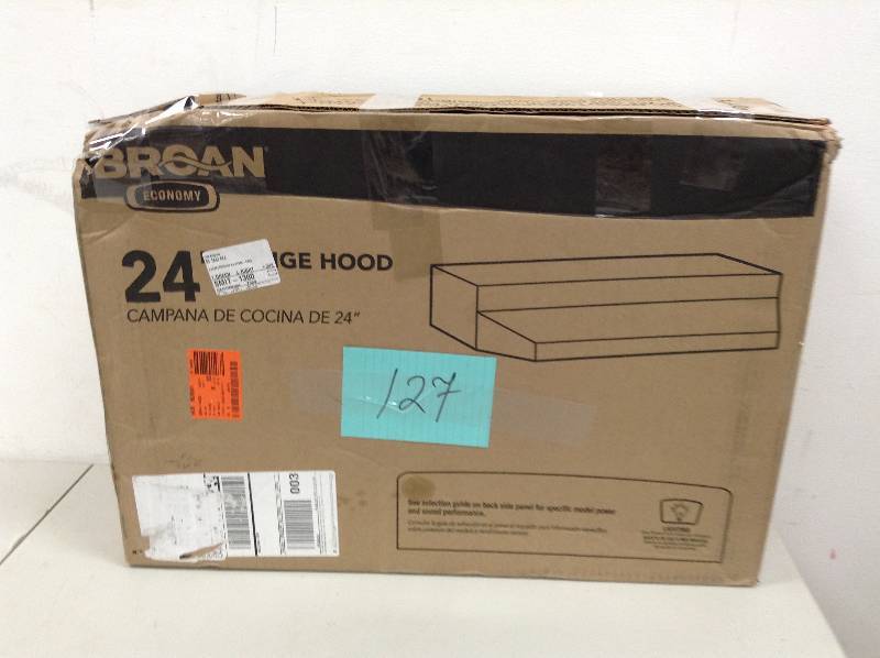 lot 127 image: Broan 24 Range Hood