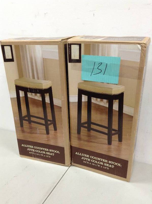 lot 131 image: Lot of 2 Allure Counter Stools
