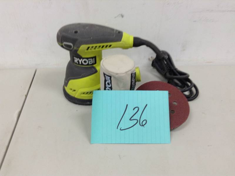 lot 136 image: Ryobi 5Random Orbit Sander used in working conditions