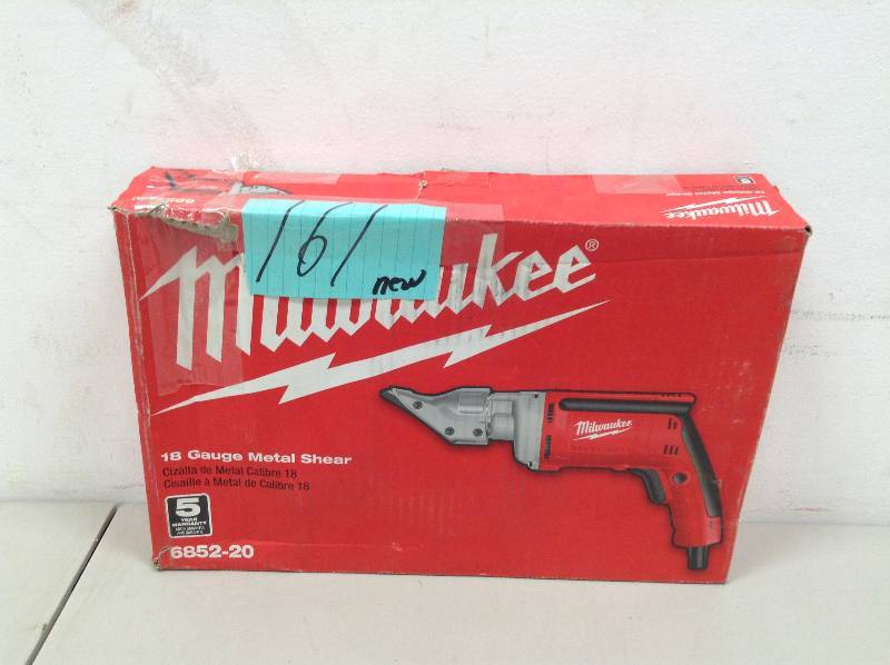 lot 161 image: Milwaukee 18 Gauge Metal Shear