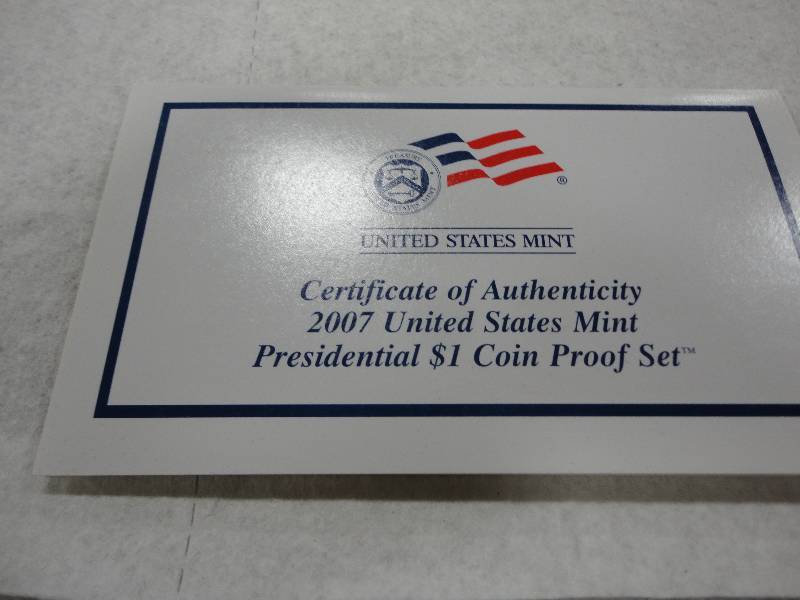 US Mint Presidential Coin Proof Set
